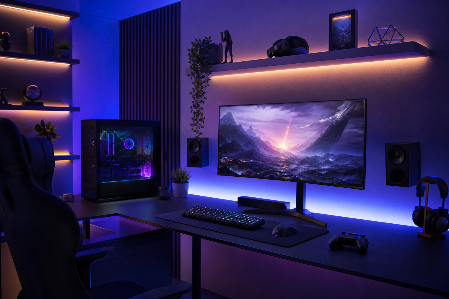 Generic technology product illustration for Best Smart Light Strips for Gaming Rooms