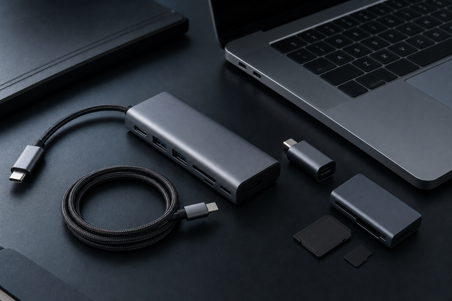 Generic technology product illustration for Best USB-C Accessories for Modern Laptops
